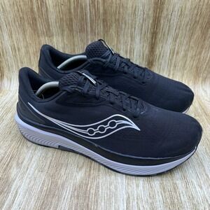 Saucony Echelon 10 Running Shoes Men's Size 12 Wide Black White S21045-100